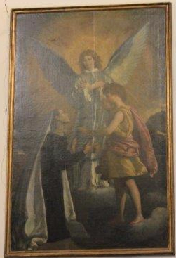 apparizione a S. Francesca Romana del figlio Evangelista e di un angelo