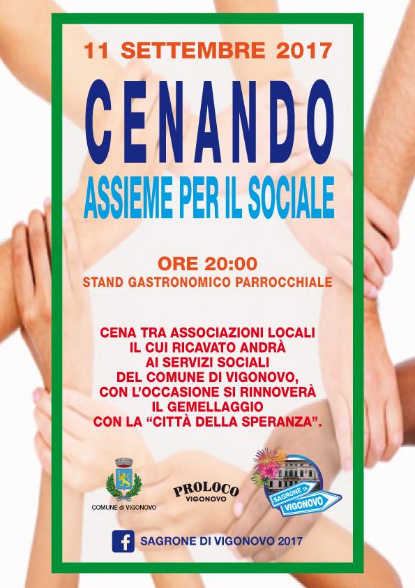 Cenando assieme per il sociale