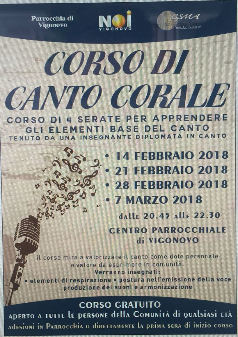 Corso Vocale 2018